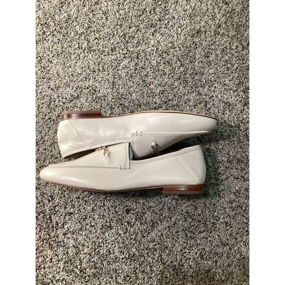 Coach Women's Hanna Leather Loafers Cream Size 7 Casual Slip On Flats - Picture 6 of 6